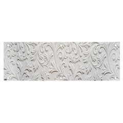 Plaster Background Floral Pattern Banner And Sign 6  X 2  by artworkshop