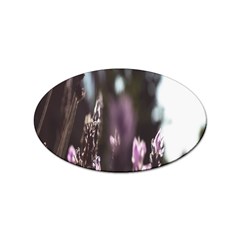 Purple Flower Pattern Sticker Oval (100 Pack) by artworkshop