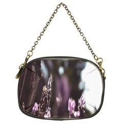 Purple Flower Pattern Chain Purse (two Sides) by artworkshop