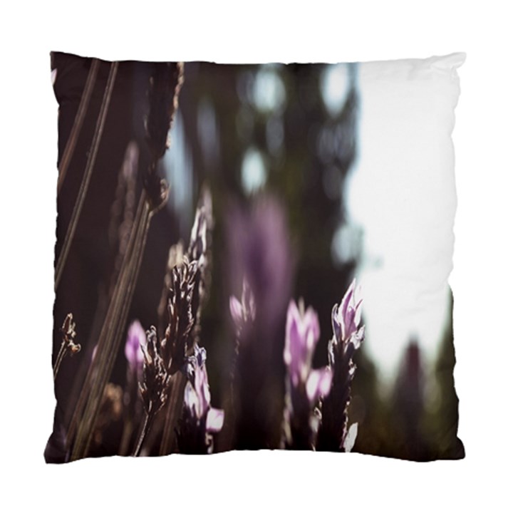 Purple Flower Pattern Standard Cushion Case (Two Sides)