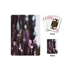 Purple Flower Pattern Playing Cards Single Design (mini) by artworkshop