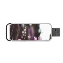 Purple Flower Pattern Portable Usb Flash (two Sides) by artworkshop