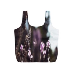 Purple Flower Pattern Full Print Recycle Bag (s) by artworkshop