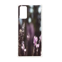 Purple Flower Pattern Samsung Galaxy Note 20 Tpu Uv Case