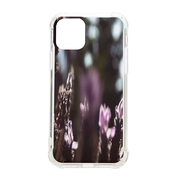 Purple Flower Pattern iPhone 11 Pro 5.8 Inch TPU UV Print Case