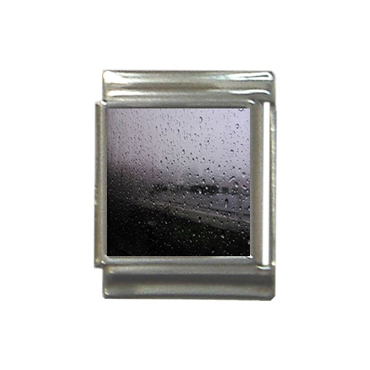 Rain On Glass Texture Italian Charm (13mm)