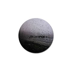 Rain On Glass Texture Golf Ball Marker by artworkshop