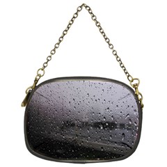 Rain On Glass Texture Chain Purse (two Sides) by artworkshop