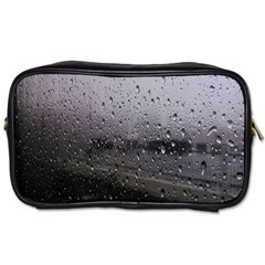 Rain On Glass Texture Toiletries Bag (two Sides) by artworkshop