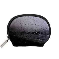 Rain On Glass Texture Accessory Pouch (small)