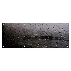 Rain On Glass Texture Banner And Sign 8  X 3  by artworkshop