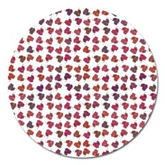 Mixed Colors Flowers Bright Motif Pattern Magnet 5  (round) by dflcprintsclothing