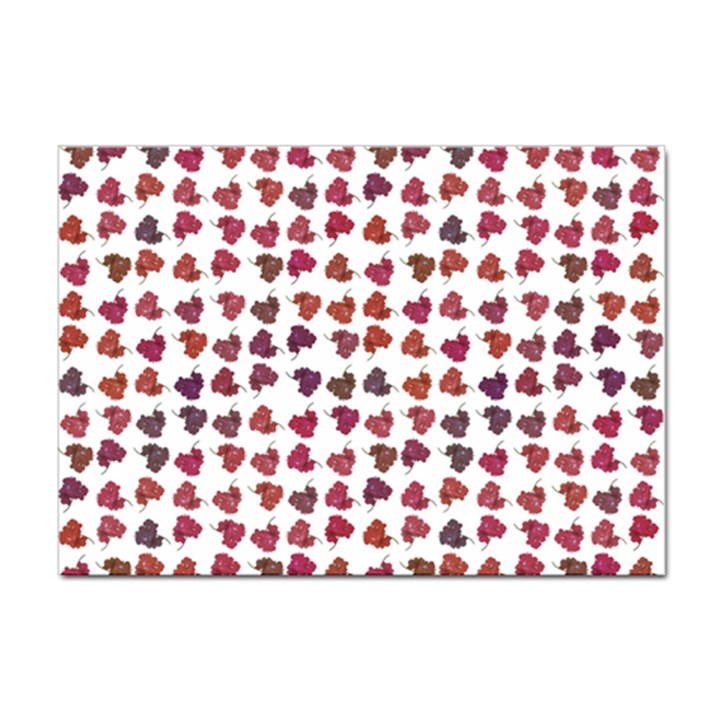 Mixed Colors Flowers Bright Motif Pattern Sticker A4 (100 pack)