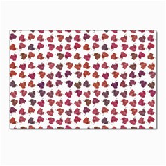 Mixed Colors Flowers Bright Motif Pattern Postcard 4 x 6  (pkg Of 10) by dflcprintsclothing