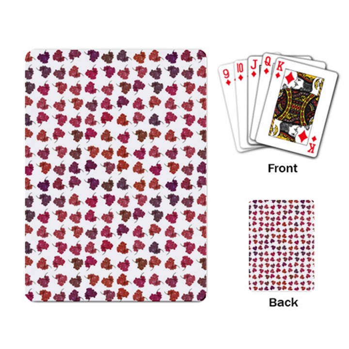 Mixed Colors Flowers Bright Motif Pattern Playing Cards Single Design (Rectangle)