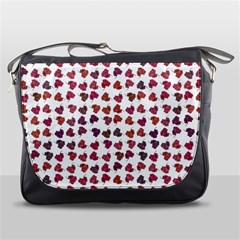 Mixed Colors Flowers Bright Motif Pattern Messenger Bag by dflcprintsclothing