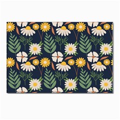 Flower Grey Pattern Floral Postcard 4 x 6  (pkg Of 10)