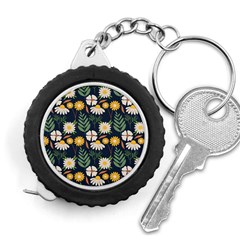 Flower Grey Pattern Floral Measuring Tape