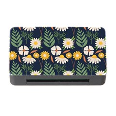 Flower Grey Pattern Floral Memory Card Reader With Cf by Dutashop