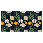 Flower Grey Pattern Floral Banner and Sign 8  x 4  Front