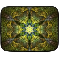 Fractal-fantasy-design-background- One Side Fleece Blanket (mini) by Vaneshart