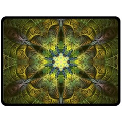 Fractal-fantasy-design-background- One Side Fleece Blanket (large) by Vaneshart