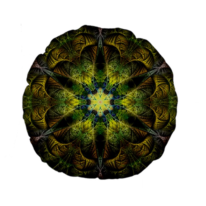 Fractal-fantasy-design-background- Standard 15  Premium Round Cushions