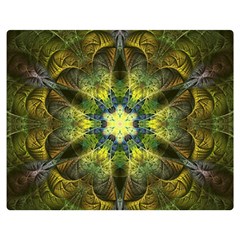 Fractal-fantasy-design-background- One Side Premium Plush Fleece Blanket (medium) by Vaneshart