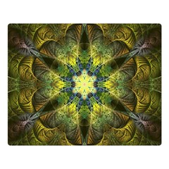 Fractal-fantasy-design-background- One Side Premium Plush Fleece Blanket (large) by Vaneshart