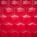 Red Textured Wall Play Mat (Square) Front