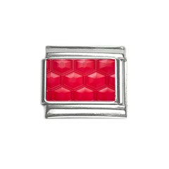 Red Textured Wall Italian Charm (9mm)