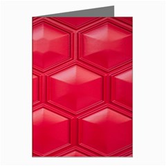 Red Textured Wall Greeting Cards (pkg Of 8)