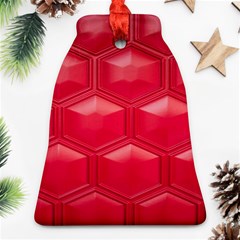 Red Textured Wall Bell Ornament (two Sides) by artworkshop