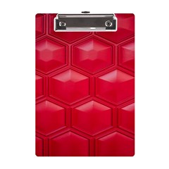 Red Textured Wall A5 Acrylic Clipboard by artworkshop