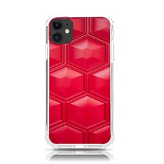 Red Textured Wall Iphone 11 Tpu Uv Print Case by artworkshop