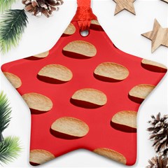 Stackable Chips In Lines Ornament (star) by artworkshop