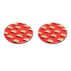 Stackable Chips In Lines Cufflinks (oval)