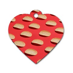 Stackable Chips In Lines Dog Tag Heart (one Side) by artworkshop