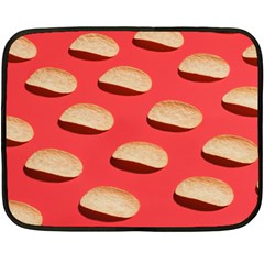 Stackable Chips In Lines One Side Fleece Blanket (mini) by artworkshop