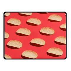 Stackable Chips In Lines One Side Fleece Blanket (small) by artworkshop