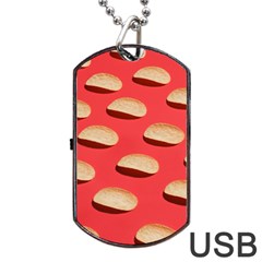 Stackable Chips In Lines Dog Tag Usb Flash (one Side) by artworkshop