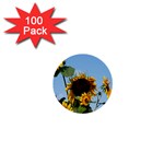 Sunflower Flower Yellow 1  Mini Buttons (100 pack)  Front