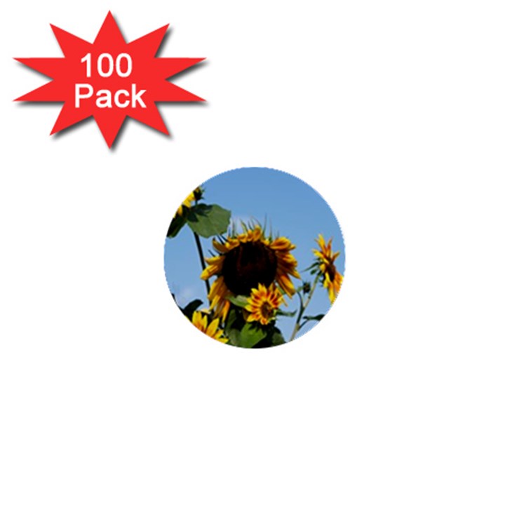 Sunflower Flower Yellow 1  Mini Buttons (100 pack) 