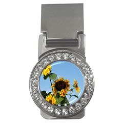 Sunflower Flower Yellow Money Clips (cz)  by artworkshop