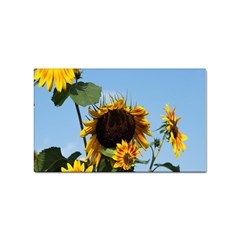 Sunflower Flower Yellow Sticker (rectangular) by artworkshop