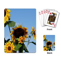 Sunflower Flower Yellow Playing Cards Single Design (rectangle) by artworkshop