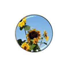 Sunflower Flower Yellow Hat Clip Ball Marker (4 Pack) by artworkshop