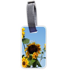 Sunflower Flower Yellow Luggage Tag (one Side) by artworkshop