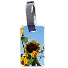 Sunflower Flower Yellow Luggage Tag (two Sides) by artworkshop