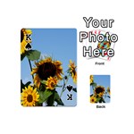 Sunflower Flower Yellow Playing Cards 54 Designs (Mini) Front - SpadeK